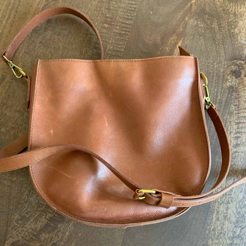 Madewell Transport Saddle Bag in Leather